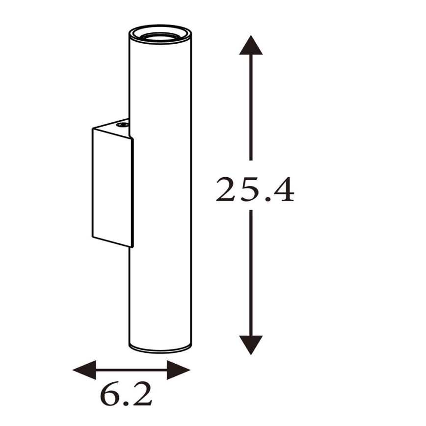 Searchlight - Επιτοίχιο φωτιστικό BEACON 2xGU10/10W/230V χρυσό