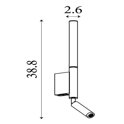 Searchlight - Σποτ φωτιστικό ARCHITECT LED/7W/230V μαύρο