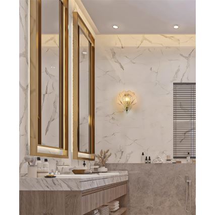 Searchlight - Επιτοίχιο φωτιστικό SHELL 1xG9/7W/230V καπνιστό