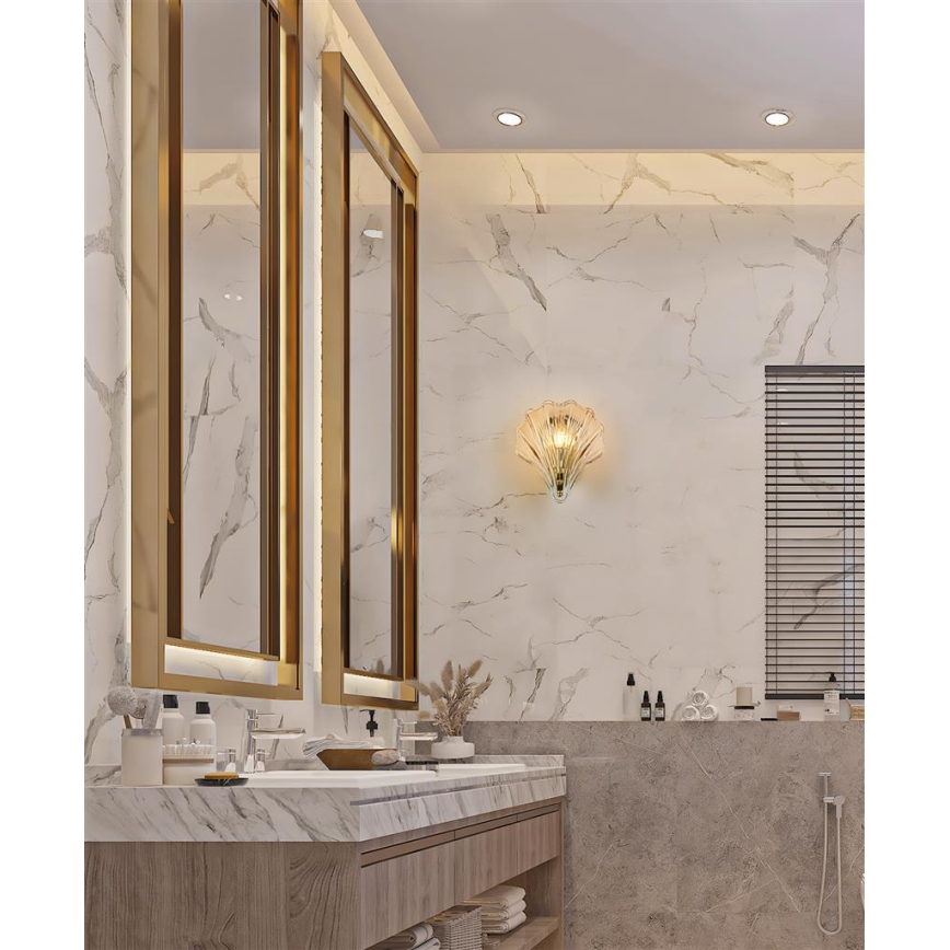 Searchlight - Επιτοίχιο φωτιστικό SHELL 1xG9/7W/230V καπνιστό