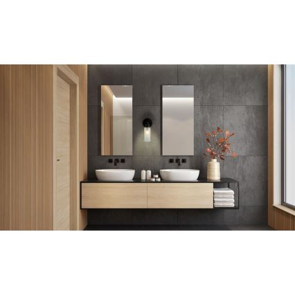 Searchlight - Επιτοίχιο φωτιστικό IMPERIAL 1xG9/7W/230V μαύρο