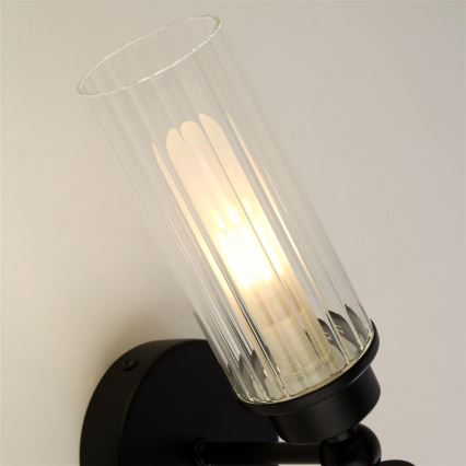 Searchlight - Επιτοίχιο φωτιστικό IMPERIAL 2xG9/33W/230V μαύρο