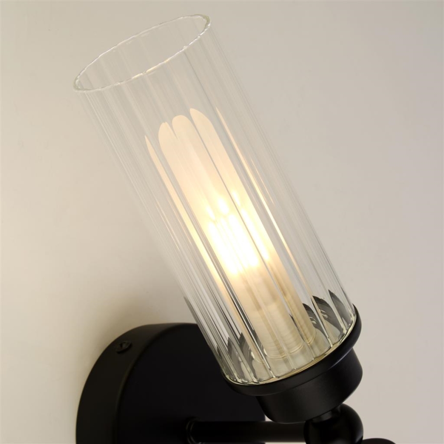 Searchlight - Επιτοίχιο φωτιστικό IMPERIAL 2xG9/33W/230V μαύρο