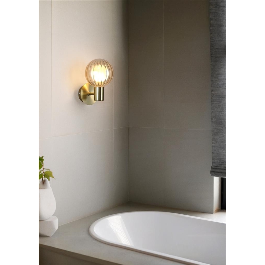 Searchlight - Φωτιστικό τοίχου LUMINSPHERE 1xG9/7W/230V ορείχαλκος