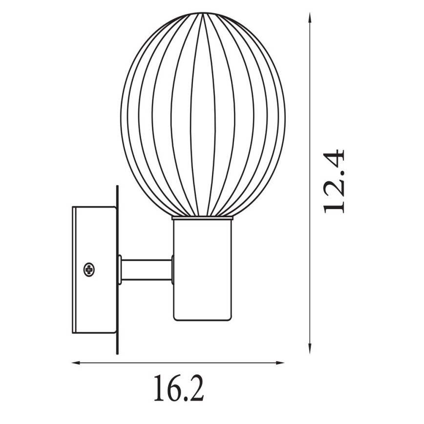 Searchlight - Φωτιστικό τοίχου LUMINSPHERE 1xG9/7W/230V ορείχαλκος