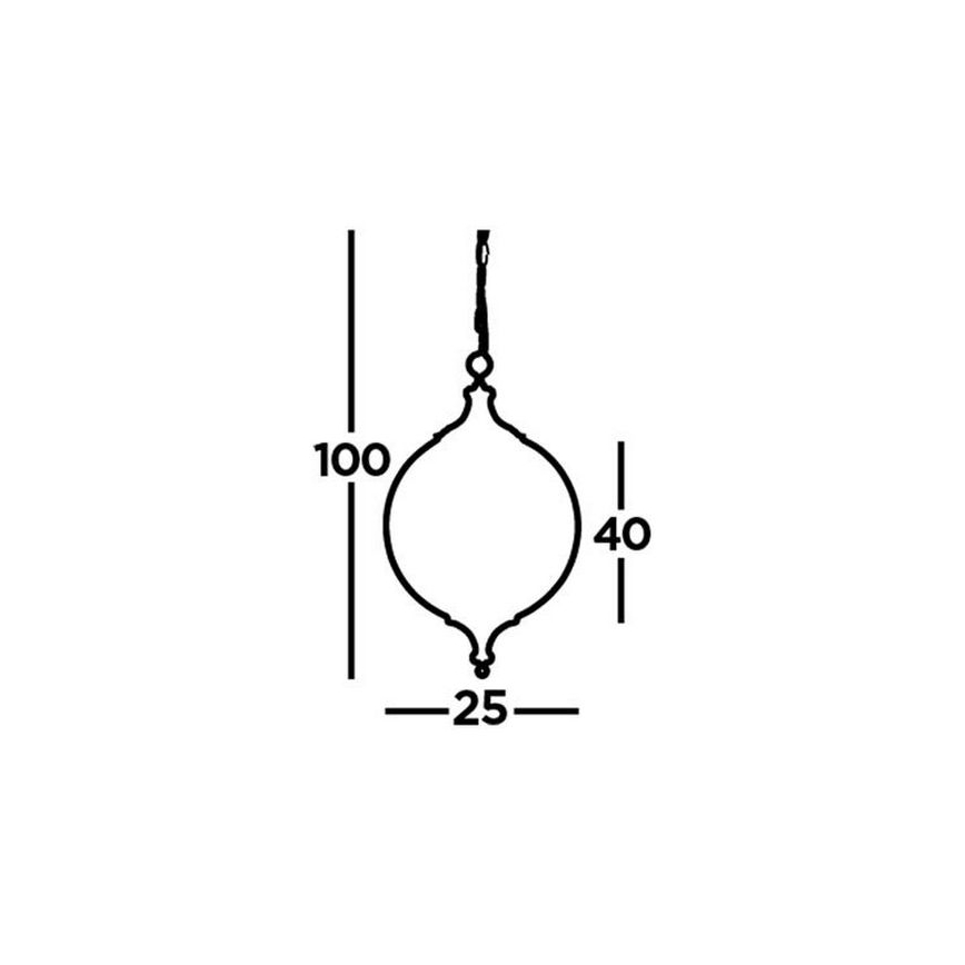 Searchlight - Κρεμαστό φωτιστικό οροφής VULCAN 1xE27/60W/230V