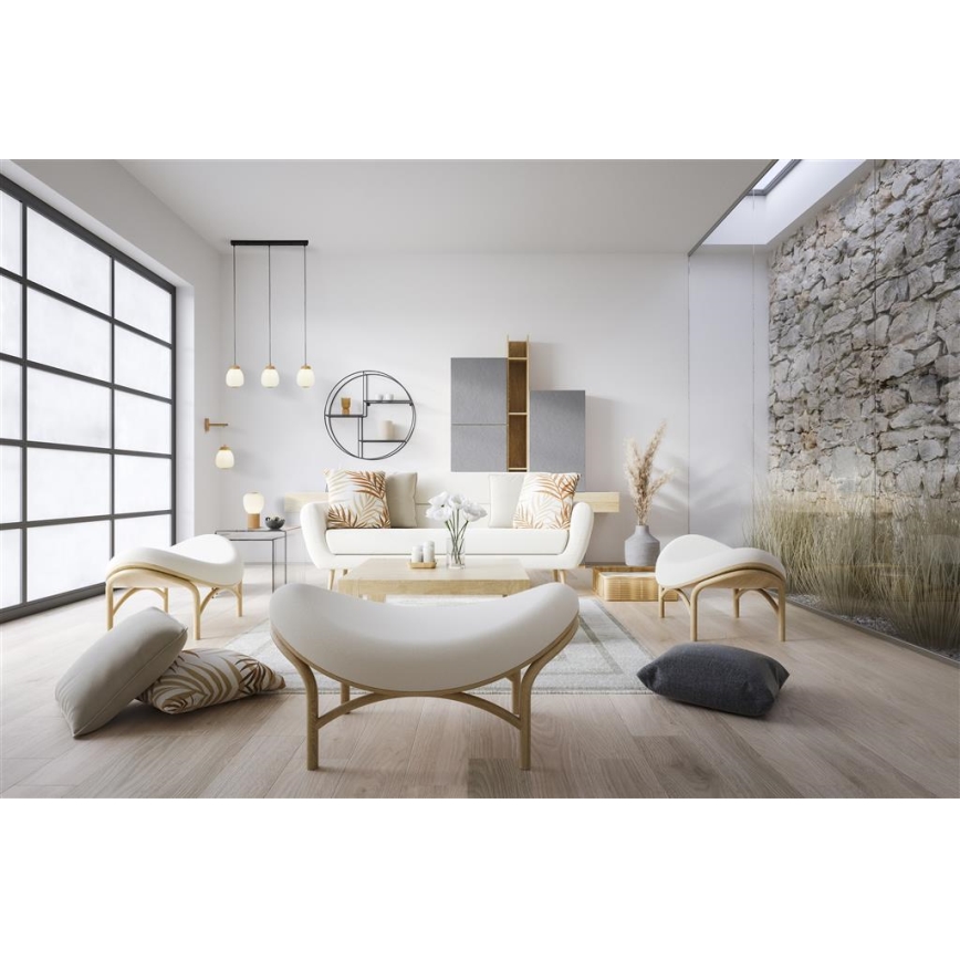 Searchlight -  Κρεμαστό φωτιστικό οροφής ELLA 3xE14/7W/230V οξιά