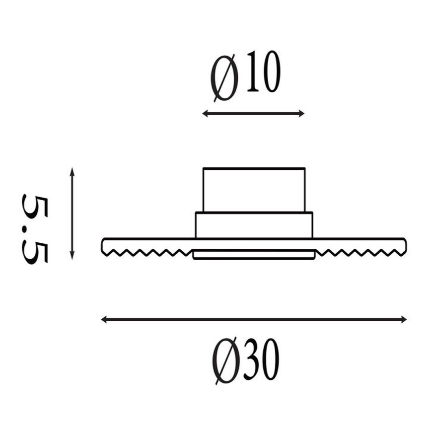 Searchlight - LED Ρυθμιζόμενο Επιτοίχιο Φωτιστικό CLEO LED/9,4W/230V μαύρο