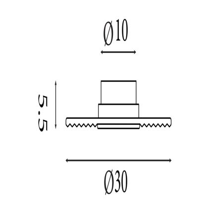Searchlight - LED ρυθμιζόμενο επιτοίχιο φωτιστικό CLEO LED/9,4W/230V γκρι