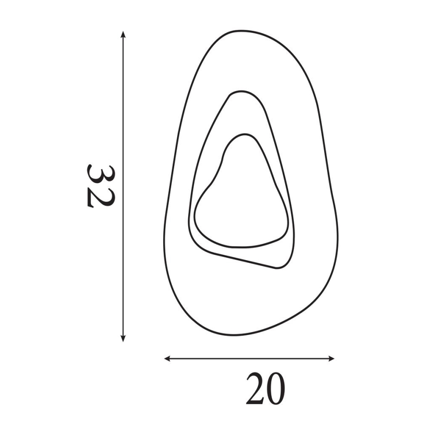 Searchlight - Επιτοίχιο φωτιστικό LED DESTINY LED/8W/230V, μαύρο