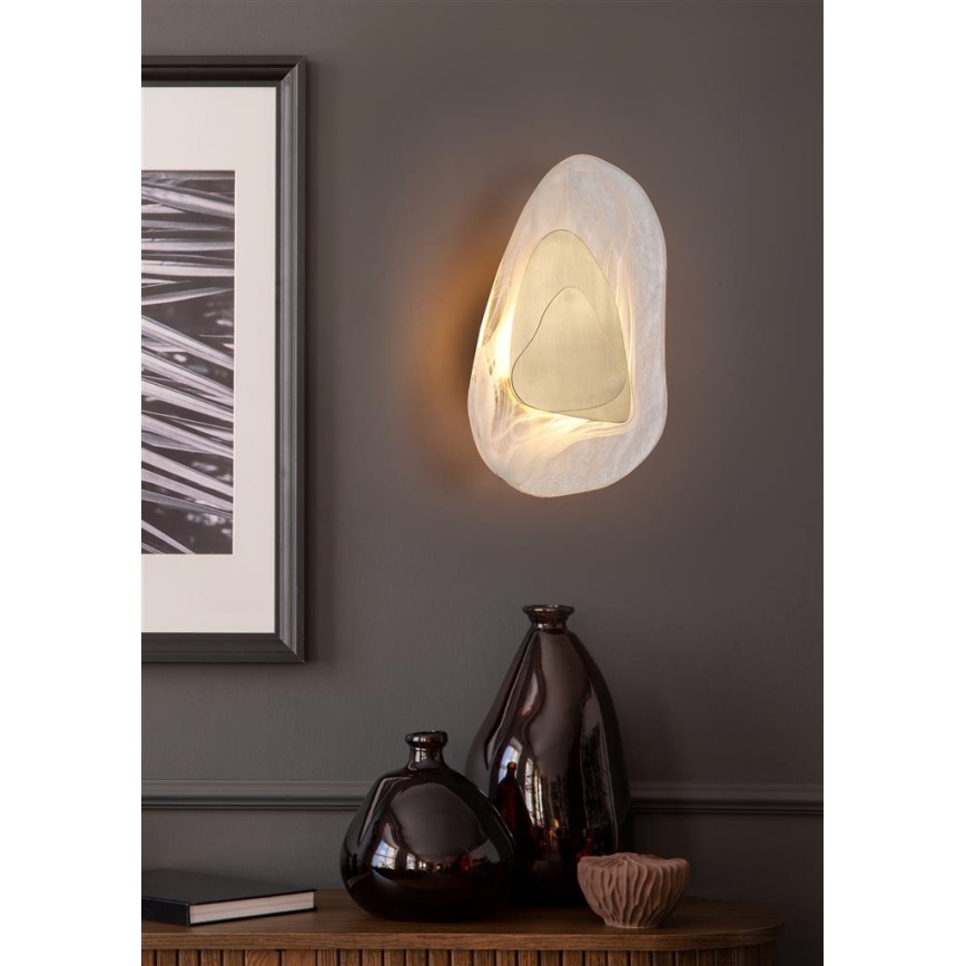 Searchlight - LED Επιτοίχιο φωτιστικό DESTINY LED/8W/230V μπρούτζινο