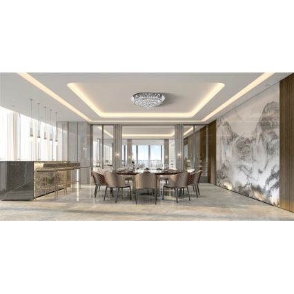 Searchlight - Οροφής φωτιστικό HANNA 8xG9/33W/230V