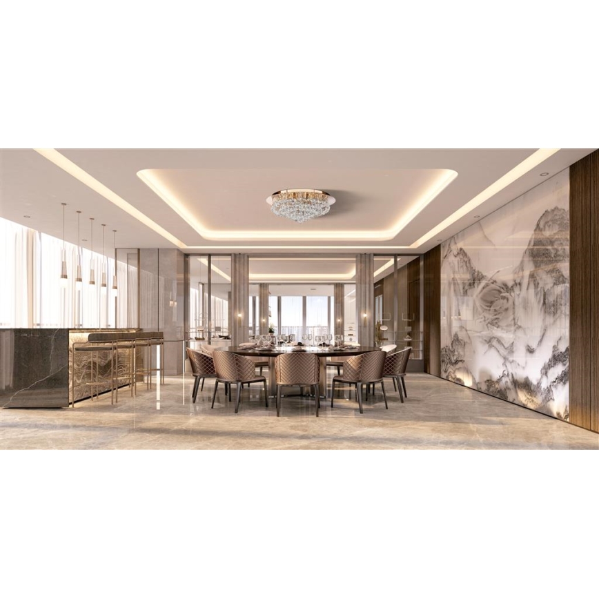 Searchlight - Οροφής φωτιστικό HANNA 8xG9/33W/230V