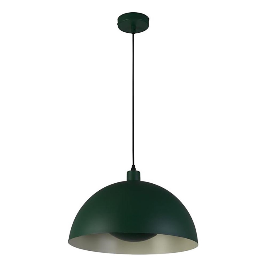 Searchlight - Κρεμαστό φωτιστικό σε καλώδιο MARS 1xE27/60W/230V Ø 25 cm πράσινο