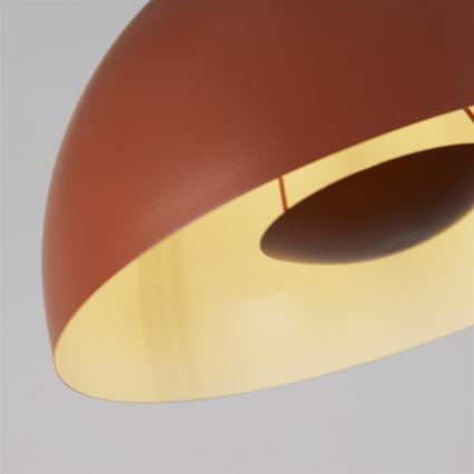 Searchlight - Κρεμαστό φωτιστικό με καλώδιο MARS 1xE27/60W/230V Ø 25 cm τούβλινο