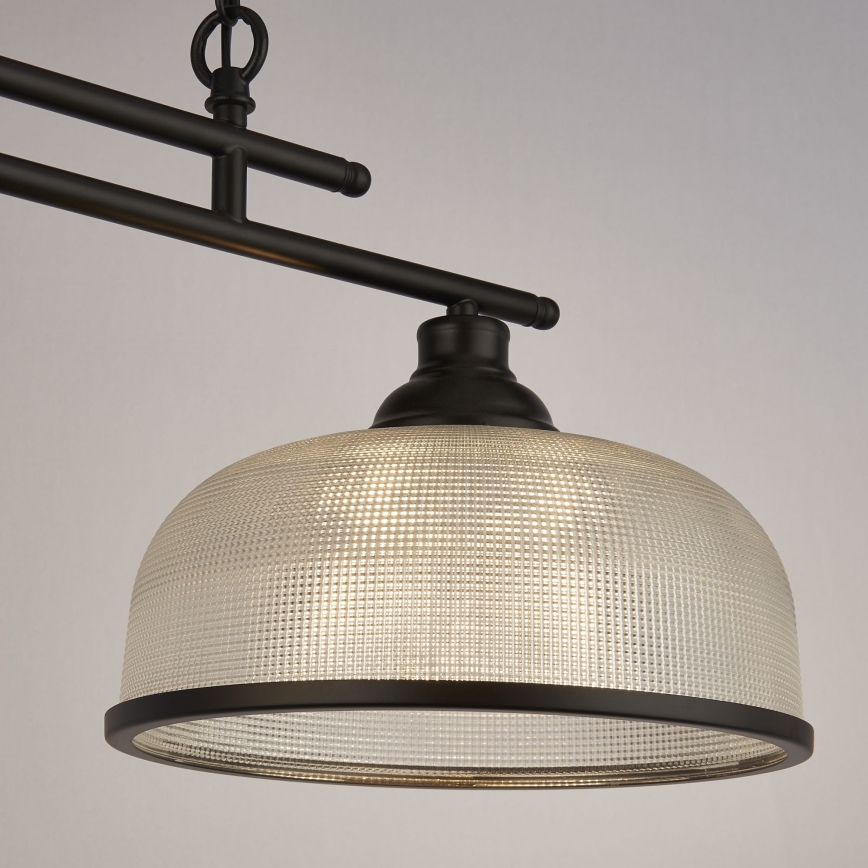 Searchlight - Πολύφωτο με αλυσίδα BISTRO 2xE27/60W/230V μαύρο