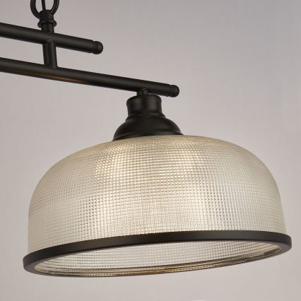 Searchlight - Πολύφωτο με αλυσίδα BISTRO 3xE27/60W/230V μαύρο