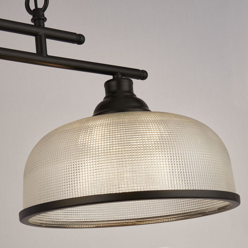 Searchlight - Πολύφωτο με αλυσίδα BISTRO 3xE27/60W/230V μαύρο