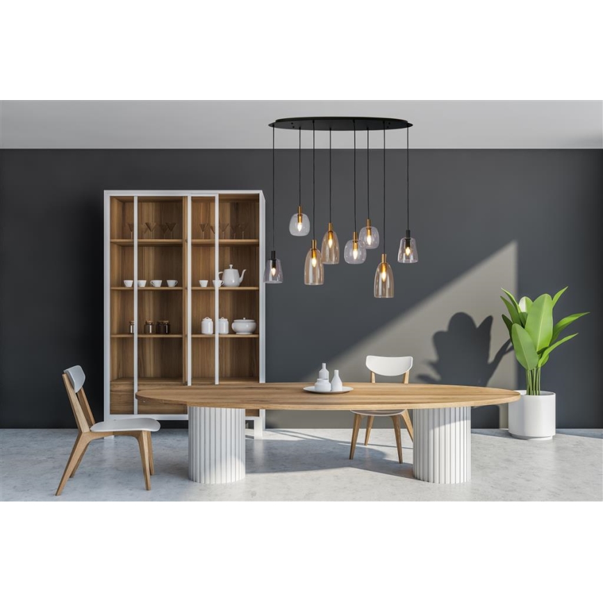 Searchlight -  Κρεμαστό φωτιστικό οροφής DIVINE 8xE14/60W/230V
