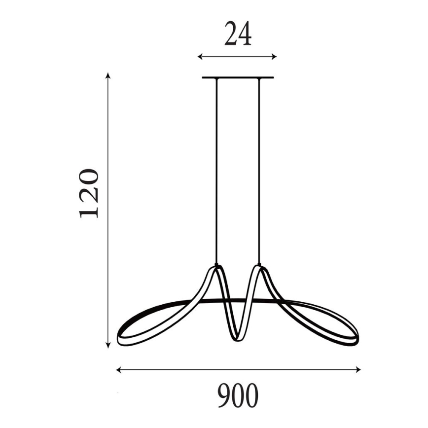 Searchlight - Ρυθμιζόμενο LED κρεμαστό φωτιστικό σε καλώδιο MAISIE LED/41W/230V
