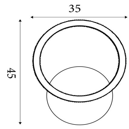 Searchlight - Ρυθμιζόμενο LED φωτιστικό οροφής SPECS LED/18W/230V 3000K 35x45 cm ορείχαλκος