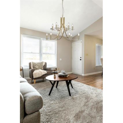 Searchlight - Κρεμαστό φωτιστικό ASCONA με αλυσίδα 12xE14/60W/230V