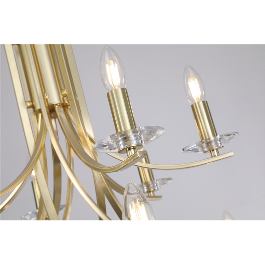 Searchlight - Κρεμαστό φωτιστικό ASCONA με αλυσίδα 12xE14/60W/230V