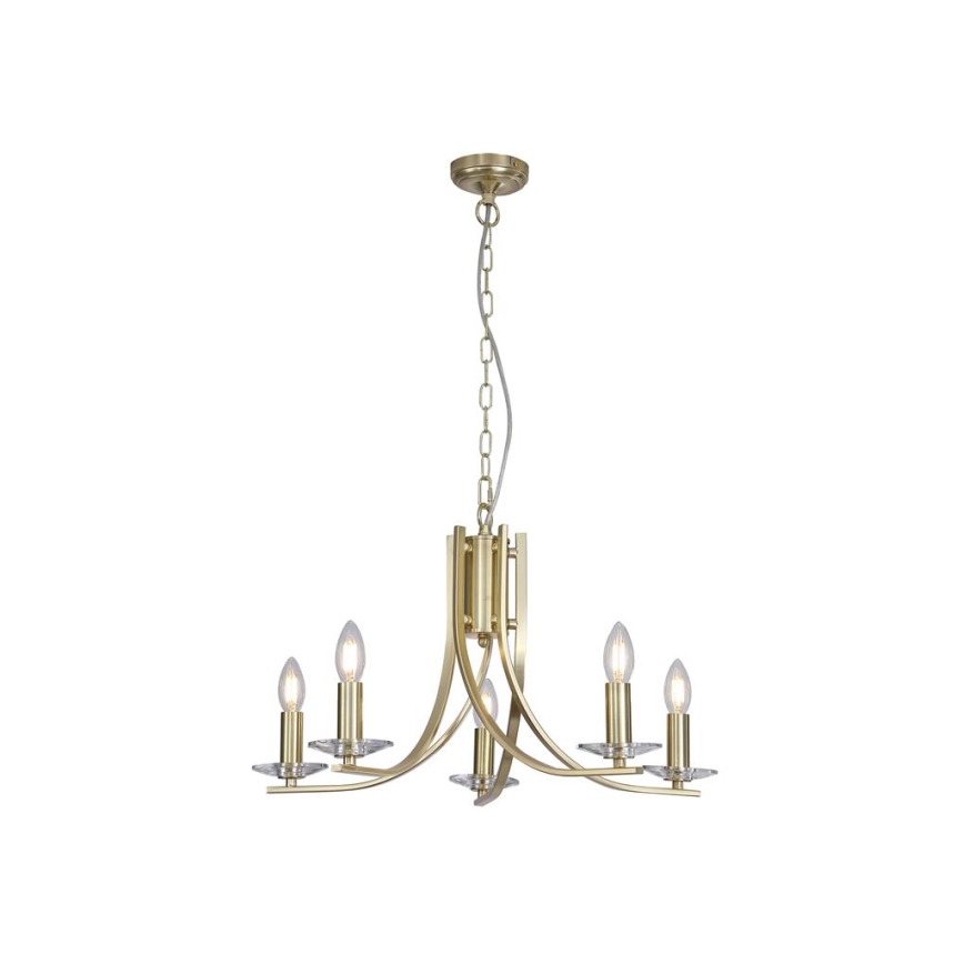 Searchlight - Πολυέλαιος με αλυσίδα ASCONA 5xE14/60W/230V