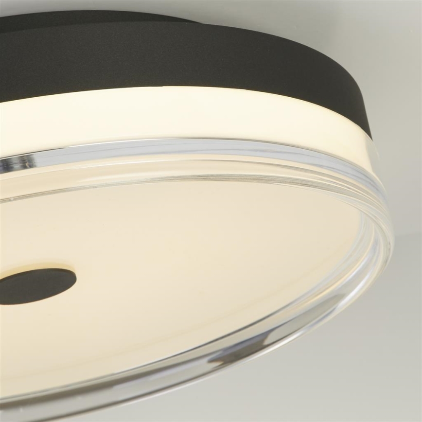 Searchlight - LED φωτιστικό οροφής CYPRUS LED/29W/230V Ø 40 εκ. μαύρο