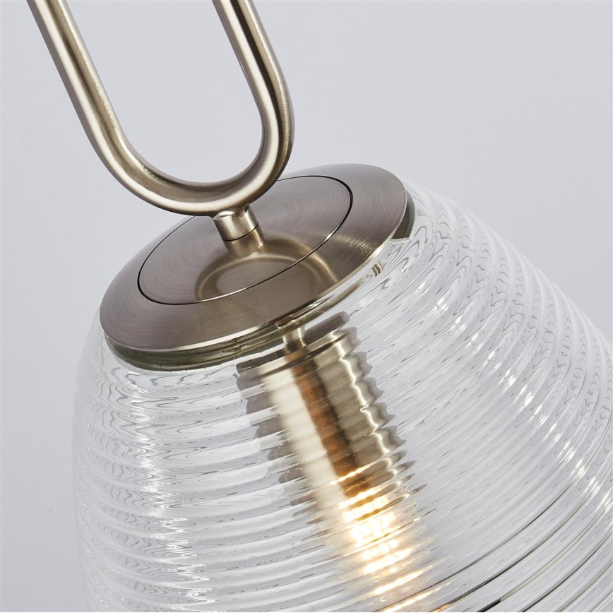 Searchlight - Κρεμαστό φωτιστικό οροφής μονόφωτο ELIXIR 1xE27/60W/230V διαφανές