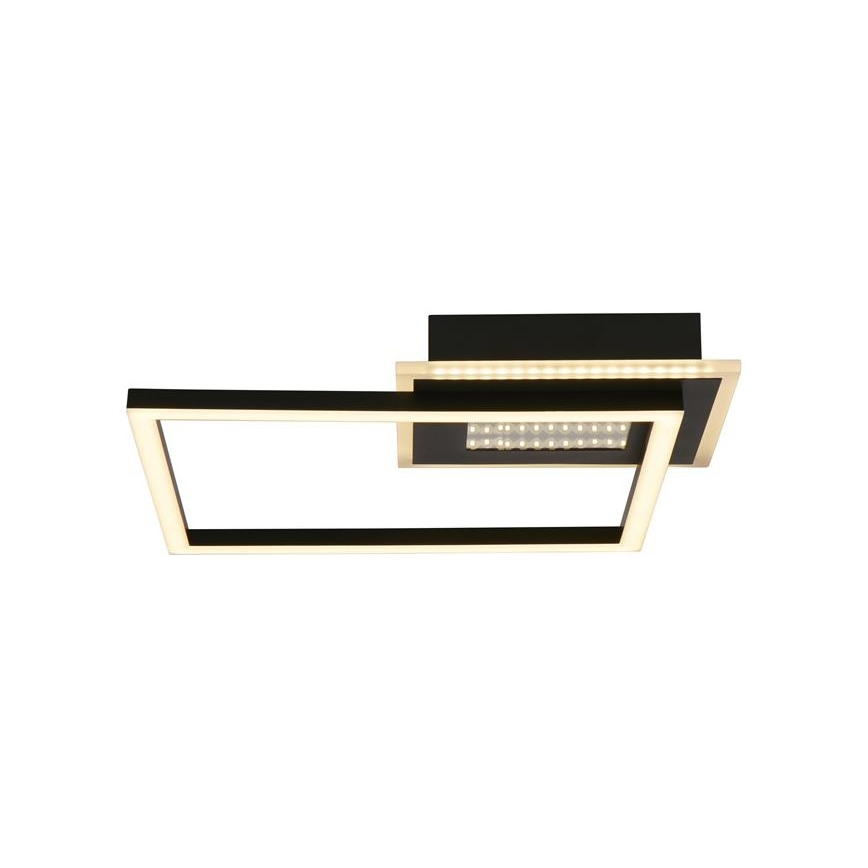 Searchlight - LED Ρυθμιζόμενο φωτιστικό οροφής QUADRATE LED/24W/230V 36x36 cm μαύρο