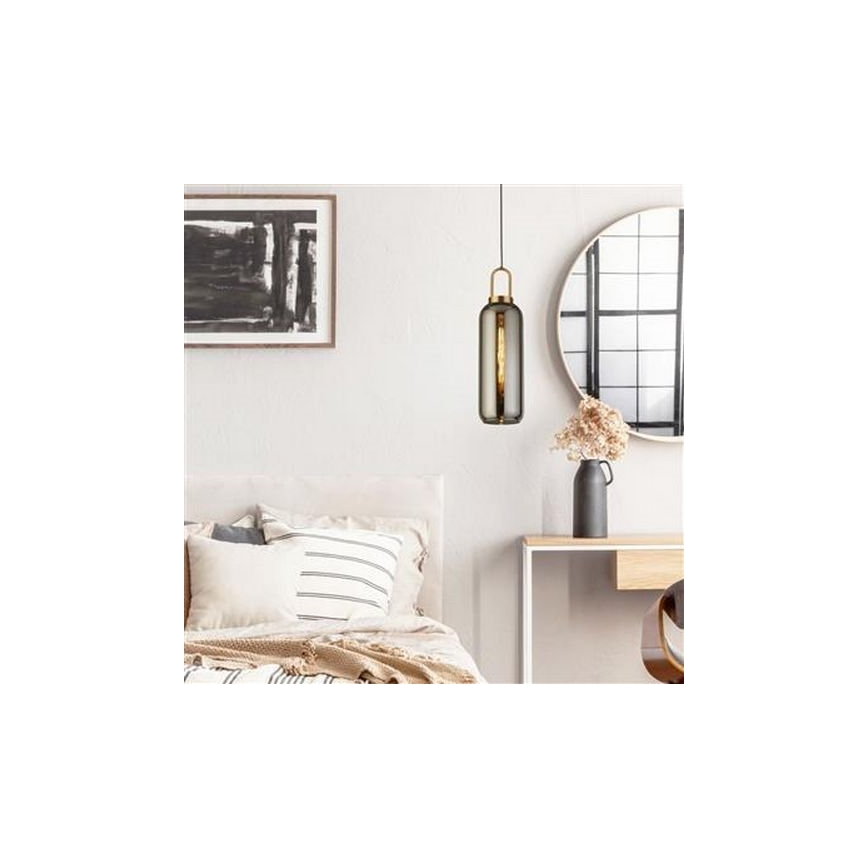 Searchlight - Κρεμαστό φωτιστικό οροφής PIPETTE 1xE27/60W/230V shiny