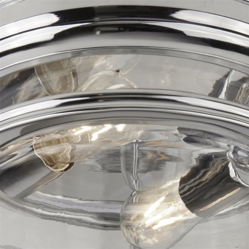 Searchlight - Φωτιστικό οροφής EDINBURGH I 2xE27/40W/230V γυαλιστερό χρώμιο