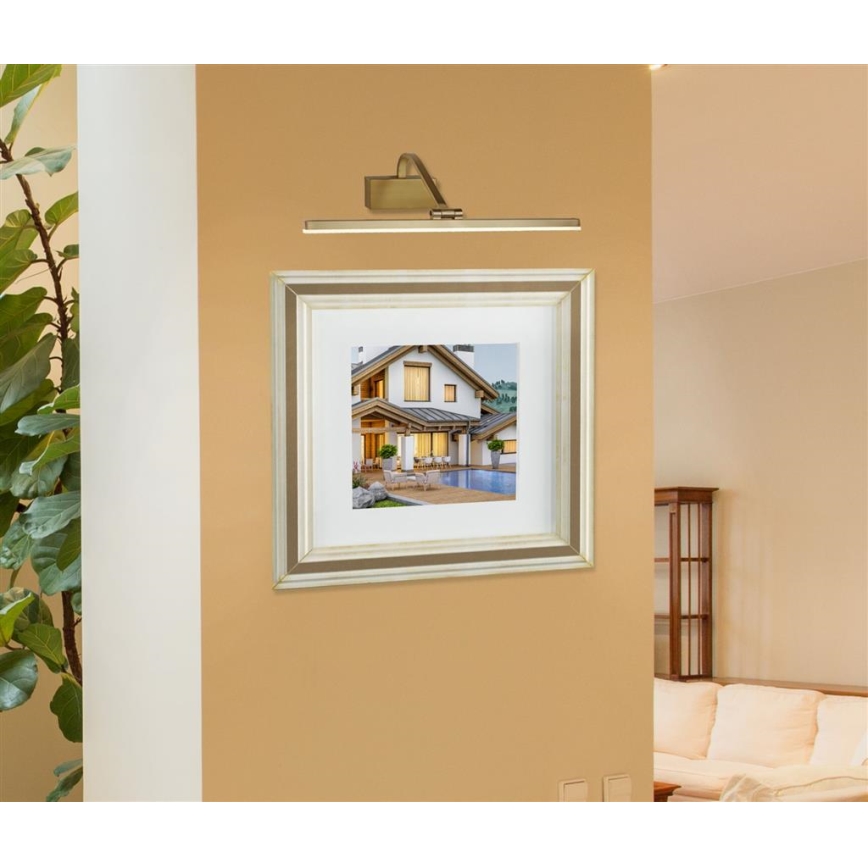 Searchlight - Φως εικόνας LED LED/12W/230V χρυσαφί