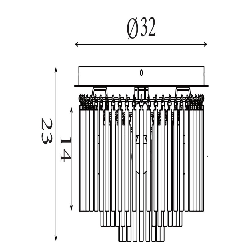 Searchlight - Φωτιστικό οροφής SWIZZLE 5xE14/60W/230V Ø 32 εκ. καπνιστό
