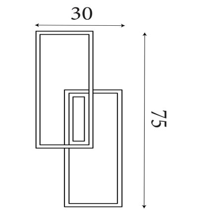 Searchlight - LED ρυθμιζόμενο φωτιστικό οροφής OVALOID LED/40W/230V 3000K 30x75 cm