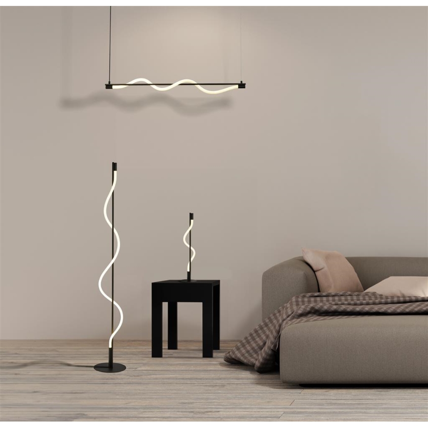 Searchlight - LED Φωτιστικό οροφής με καλώδιο SERPENT LED/15W/230V μαύρο