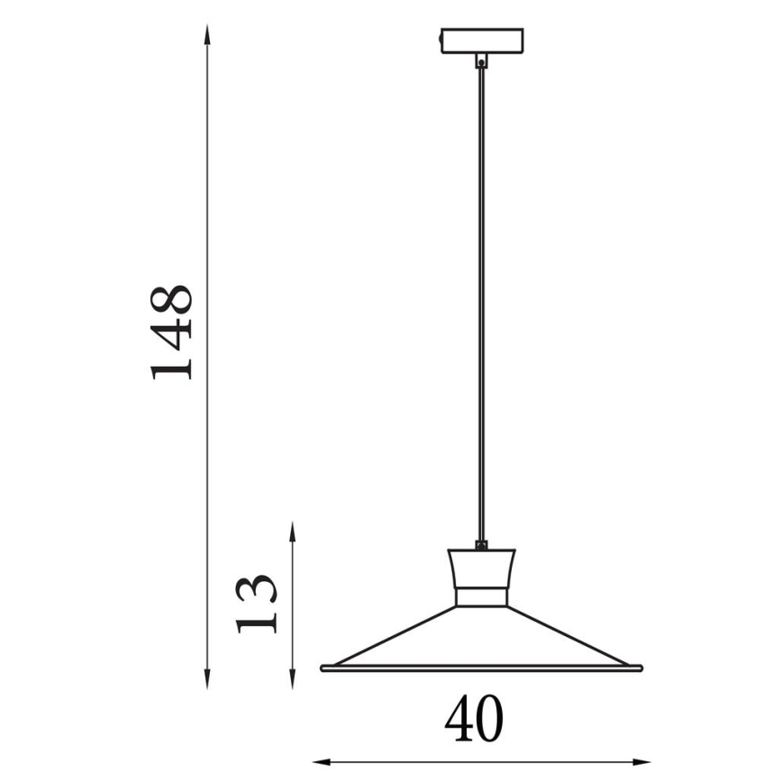 Searchlight - Κρεμαστό φωτιστικό με καλώδιο BALHAM 1xE27/60W/230V
