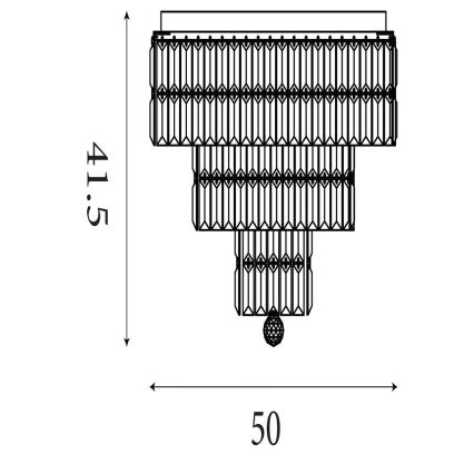 Searchlight - Φωτιστικό οροφής για μπάνιο EMPIRE 6xE14/60W/230V IP44