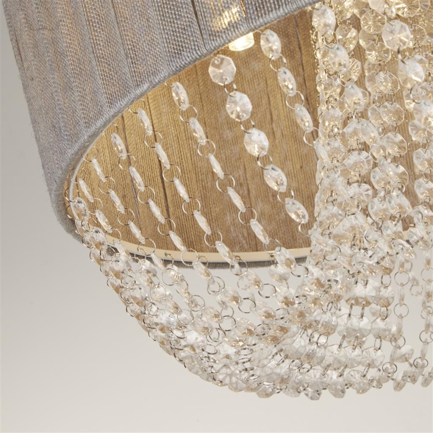 Searchlight - Φωτιστικό οροφής BELLANO 5xG9/7W/230V Ø 50 cm γκρι