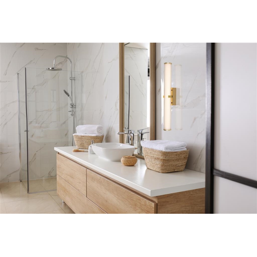 Searchlight - Φωτιστικό μπάνιου LED CLAMP LED/23W/230V IP44 χρυσαφί