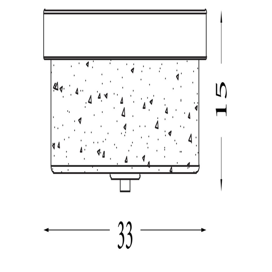 Searchlight - Φωτιστικό οροφής για μπάνιο PRESTON 2xE27/60W/230V IP44 Ø 33 cm, ορείχαλκος