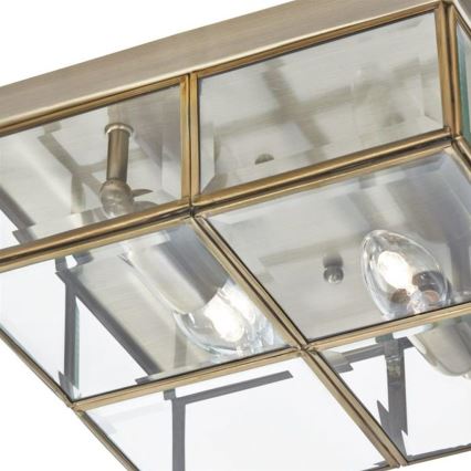 Searchlight - Φως οροφής FLUSH 2xE14/40W/230V ορείχαλκος