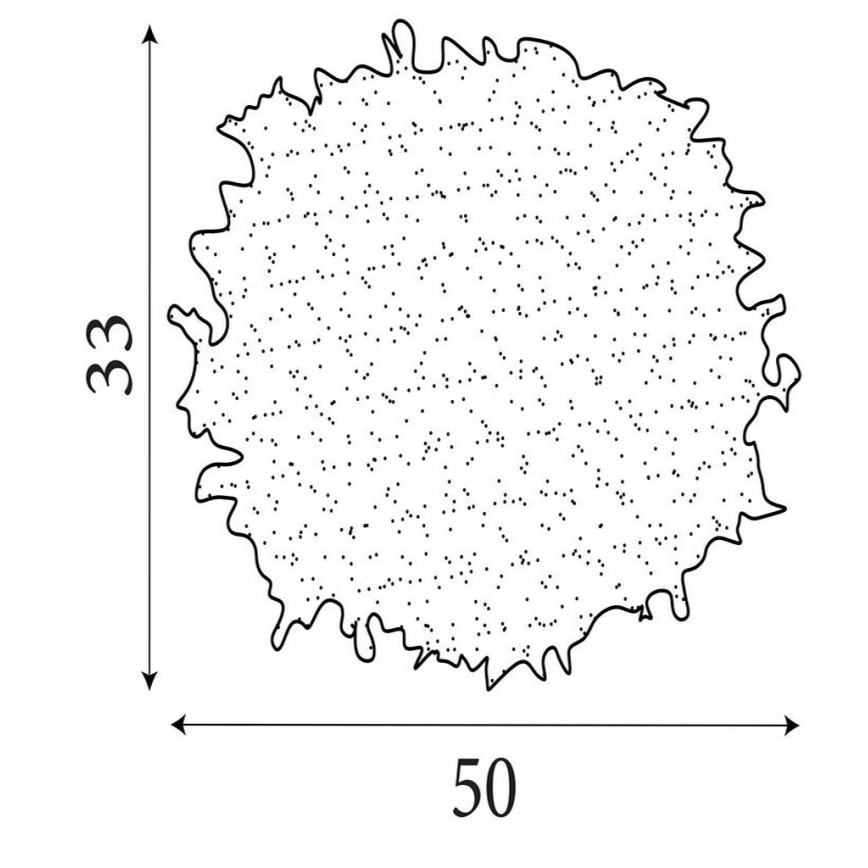Searchlight - Αμπαζούρ για πολυέλαιο KATE E14/E27 Ø 50 cm ροζ