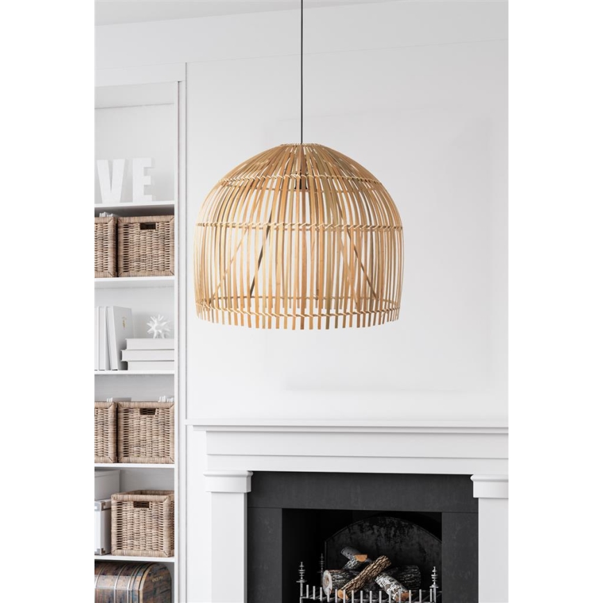 Searchlight -  Κρεμαστό φωτιστικό οροφής BALI 1xE27/60W/230V διάμετρος 60 cm μπαμπού