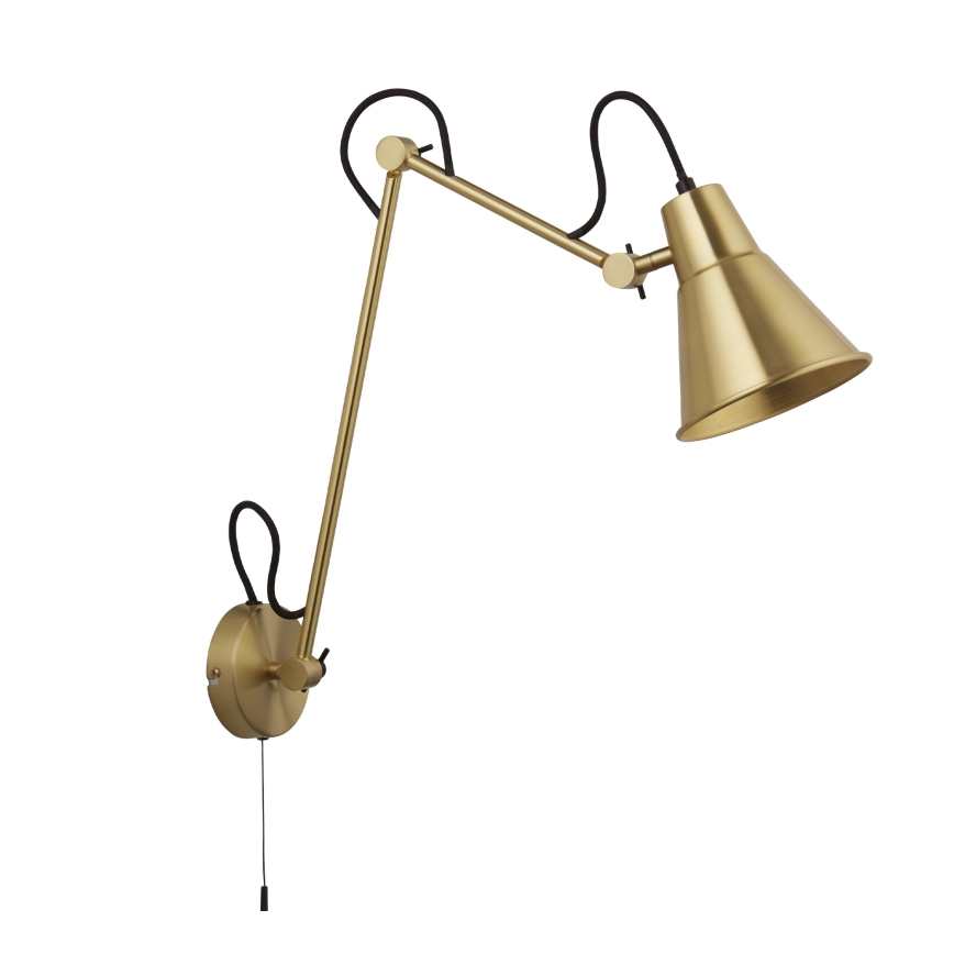Searchlight - Dimmable φωτιστικό τοίχου SWING ARM 1xE27/20W/230V χάλκινο