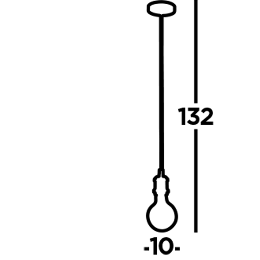 Searchlight - Κρεμαστό φωτιστικό με καλώδιο SUSPENSION 1xE27/60W/230V μαύρο
