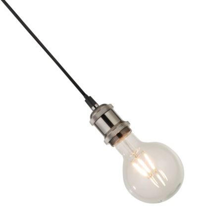 Searchlight - Κρεμαστό φωτιστικό με καλώδιο SUSPENSION 1xE27/60W/230V ασημί