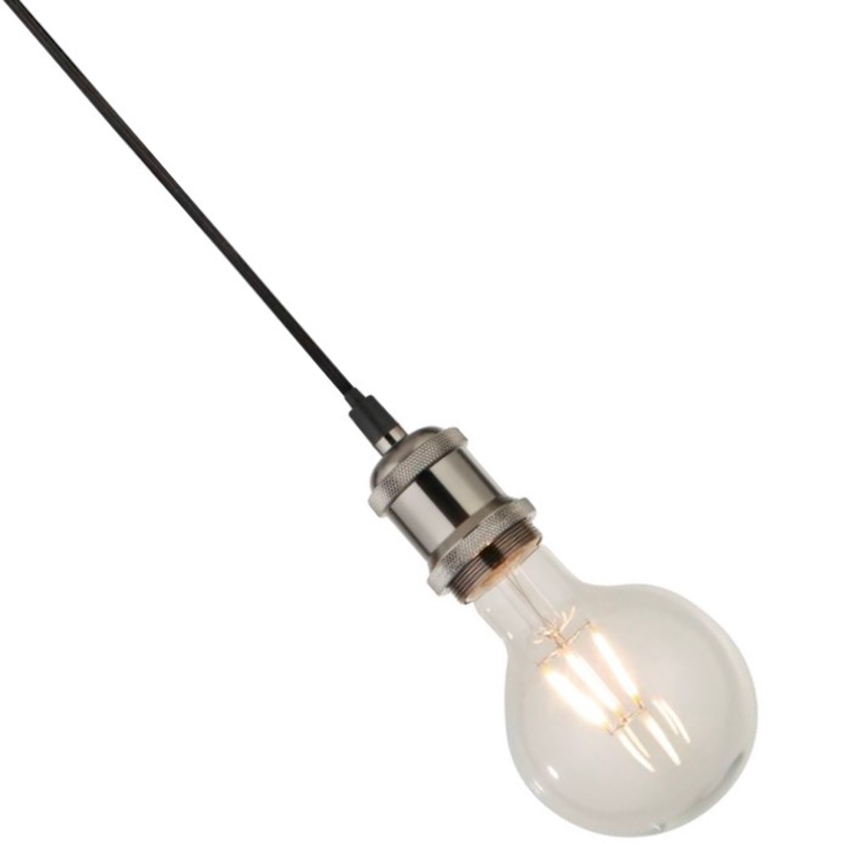 Searchlight - Κρεμαστό φωτιστικό με καλώδιο SUSPENSION 1xE27/60W/230V ασημί