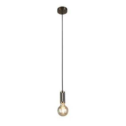 Searchlight - Κρεμαστό φωτιστικό με καλώδιο SUSPENSION 1xE27/60W/230V σε ορείχαλκο